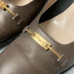 Salvatore Ferragamo  7.5 2A Gray Block Heels Photo 5