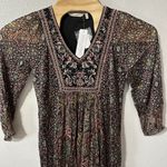 Soft Surroundings Floral Embroidered Beaded Long Sleeve Midi Dress Size PM NWT Photo 1