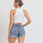 Just USA NWT  Jean Blue Shorts Size 28 Raw Hem Photo 3