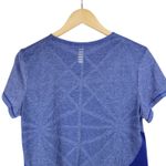 Under Armour  Women Blue Short Sleeve Running Training Shirt Top UA HeatGear‎ Photo 4