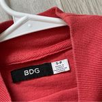 Urban Outfitters  Tshirt mockneck crop top creating consuming womens Red (small) Photo 1