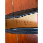 Lauren Ralph Lauren W 7.5 Black Leather Driving Loafers Moccasins Slip Photo 4