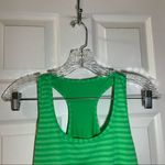 Danskin  Now Green Striped Scoop Neck Sleeveless Tank M Photo 2