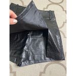 ZARA  High Waisted Faux Leather Shorts Skort Front Slit, size medium Photo 4