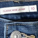 Levi Strauss Classic Wide Leg Crop Jeans Women Size 10 Blue Denim Photo 4