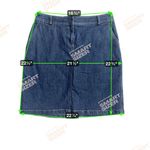 Lands' End Blue Pencil Skirt Knee Photo 7