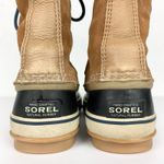 Sorel  Joan of Arctic Suede Snow Boots Brown Tall Lace Up NO FELT LINER Size 8 Photo 6