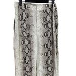 ZARA  Snakeskin Print Flared Trousers Satin Effect Lightweight XL Cream Brown Photo 1