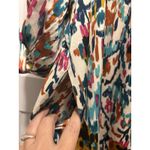 Jade Womens M Static Blooms High Neck Puff Sleeve Dress Mini Length Multicolor Size M Photo 3