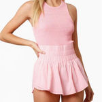 Peach Love California  Lynn Smocked Chest Romper Pink Photo 0