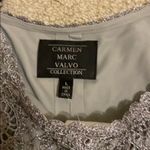 Carmen Marc Valvo Beautiful grey crochet tank top Photo 1