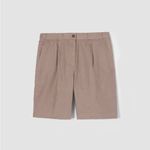 Eileen Fisher organic linen shorts cocoa Photo 1