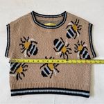 Anthropologie Sarah Gordon For Erin Icon Bee Knit Sweater Vest Size XS Photo 6