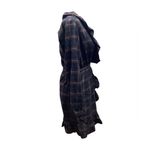Sunner plaid wrap dress. Size Medium Blue Photo 7