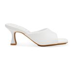 Anne Klein  Women's Jerilyn Square Toe Dress Sandals- White- Size 7 Photo 1