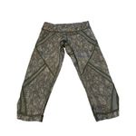 Lululemon  Cool To Street Crop Jazzy White Gator Green Sage Green Legging‎ Size 4 Photo 4