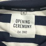 Opening Ceremony  Pullover Sweatshirt Women's XS Navy Blue White Long Sleeve Photo 4