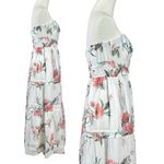 Anthropologie  The Somerset Strapless Maxi Dress Ivory Floral Size Small NWT Photo 9