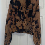 BDG ✨ Jeans Urban Outfitters Brown & Black Tie Dye Cropped Sweatshirt Photo 0