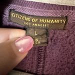 Citizens of Humanity Eggplant Purple Surplice Pullover Sweater Size Large Photo 2