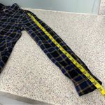 We The Free  Going Back to Harvard Long Sleeve Blue Plaid Flannel Button Top S Photo 4