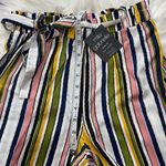 Mlle Gabrielle NWT  Stripe High Waist Wide Leg Pants Photo 5