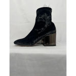 Gabriella Crushed Velvet‎ Ankle Boots Black Size 7 Photo 2