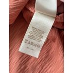 Frye ‎ Textured Boho Blouse Sleeveless Size XS Coral Pink Ruffles 100% Cotton Top Photo 3