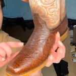 Corral Floral Embroidery Vamp Square Toe Cowboy Boot Sz 9.5 New in Box MSRP $485 Photo 13