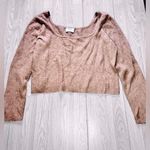 Old Navy Women’s U Neck Light Brown Sweater Photo 0