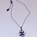 Amrita Singh Black and Ivory pendant necklace. Crystal accents. Lobster claspNWT Photo 4