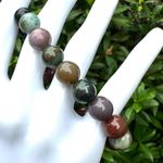 Ocean Jasper beaded stretchy bracelet Photo 8