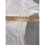 James Perse Standard  Contrast Ribbed Panel Cotton Button Down Top White 3 Photo 7