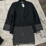 SLA The Label Diamante Blazer & Skirt Set Size Large NWT Black Photo 1
