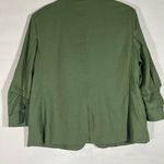 SOFIA JEANS SOFIA VERGARA LINEN BLEND BLAZER W/SRUNCH SLEEVE WOMENS XL GREEN NEW Size undefined Photo 1