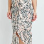 L Love leopard ruched midi skirt size small Photo 0