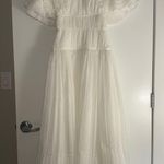 NWT Aje Expressive Ruffle Maxi Dress White Size 2 Photo 0