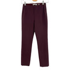 Vince Stitch Front Seam Leggings In Black Cherry Maroon Size XS Photo 2