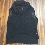 Free People  Cowl Neck Sleeveless Open Knit Top Photo 1