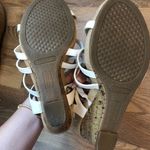 Aerosoles White Strappy Wedges With Adjustable Back Photo 2