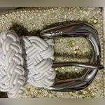 Ralph Lauren White Braided Belt. S44 inches. Like New Condition Photo 7