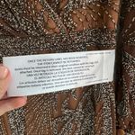 Mac Duggal  Style 5295 Beaded‎ Long Sleeve Wrap Mini Dress in Mocha- NWT Photo 8