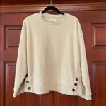 Madewell RE SOURCED brushed side button slouchy sweatshirt M Photo 1