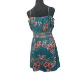 Trixxi  Clothing‎ Company Women XL Floral Green Mini Dress Feminine Casual Summer Photo 2