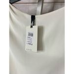 Reiss  Women's Size 8 Bodycon Dress Cream Grey Sleeveless Color Block Drape NWT Photo 4