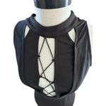 ENTRY  Black Lace-Up Cocktail Bodycon Dress Size Small Photo 6