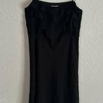 Loft  100% Silk Black Slip Dress Spaghetti Strap Lingerie Sexy Cocktail Party Photo 0