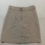 Rampage  Skirt Y2K Womens 11 Houndstooth Preppy Black Tan‎ Academia Made USA VTG Photo 9