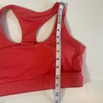 BuffBunny Twisted Knot Bow Back Sports Bra Rose Coral Size Small Athleisure Yoga Orange Photo 7