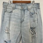 American Eagle Tom Girl Distressed Light Wash Jeans Photo 3